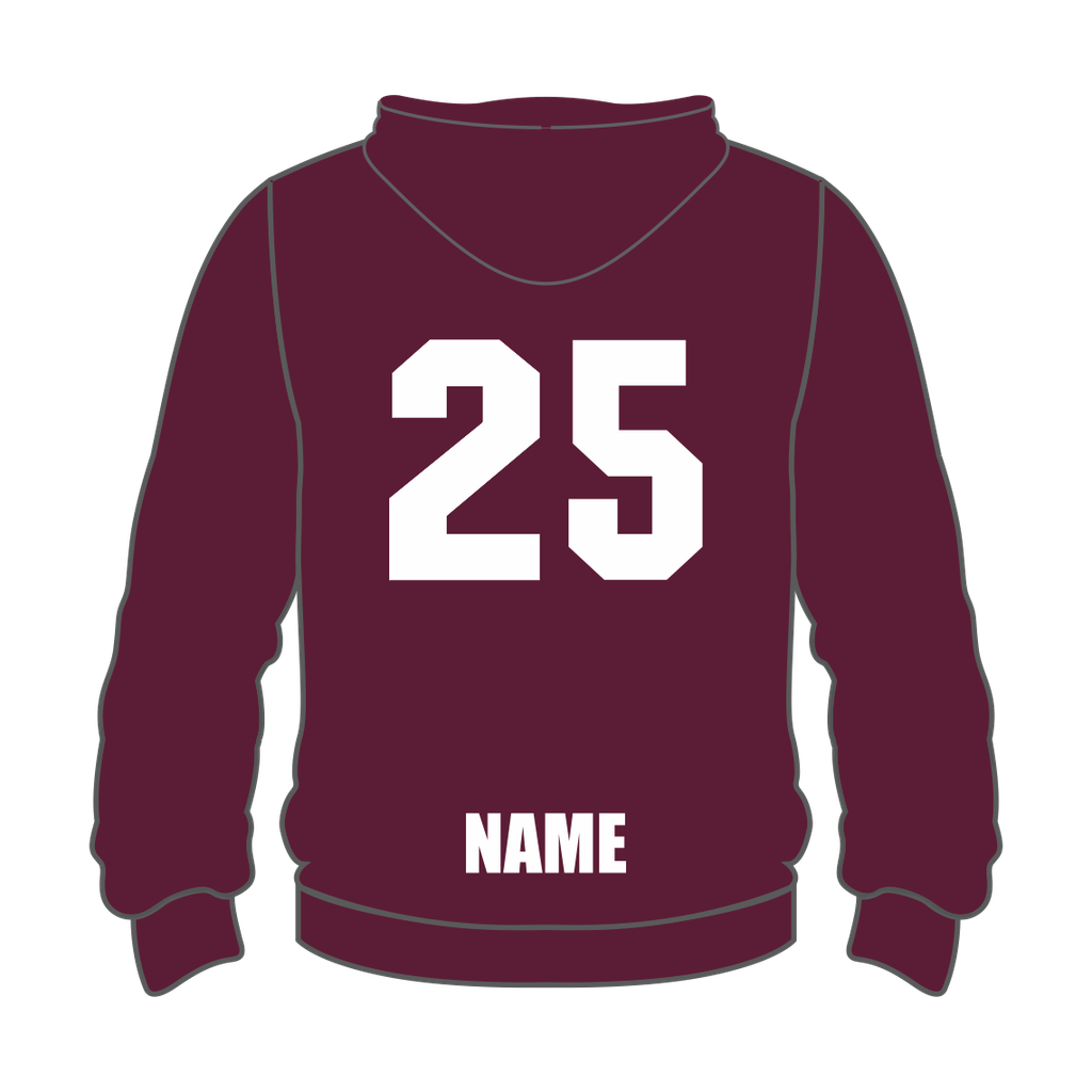 Clarence High Maroon Leaver Hoodie